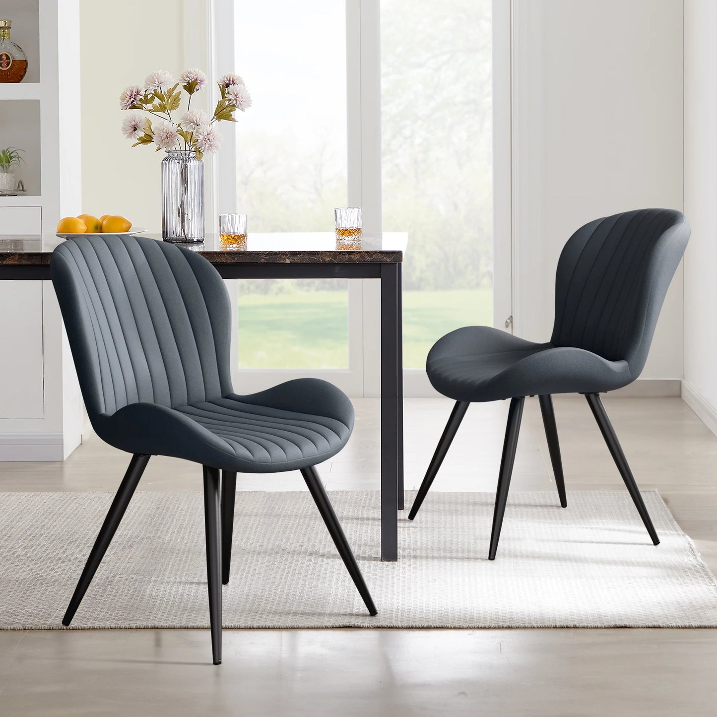 Modern Chair Comfortable Backrest 2PC