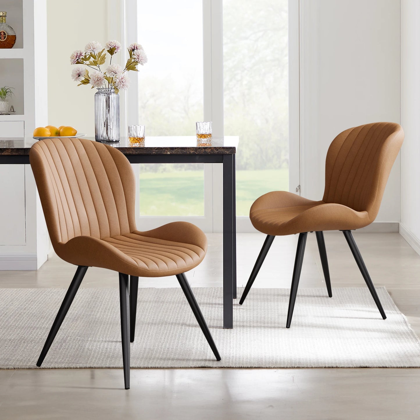 Modern Chair Comfortable Backrest 2PC