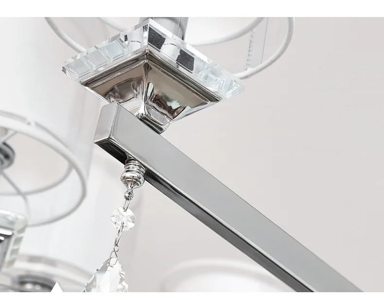 LED Ceiling Chandelier Lighting Modern Chrome Lamp