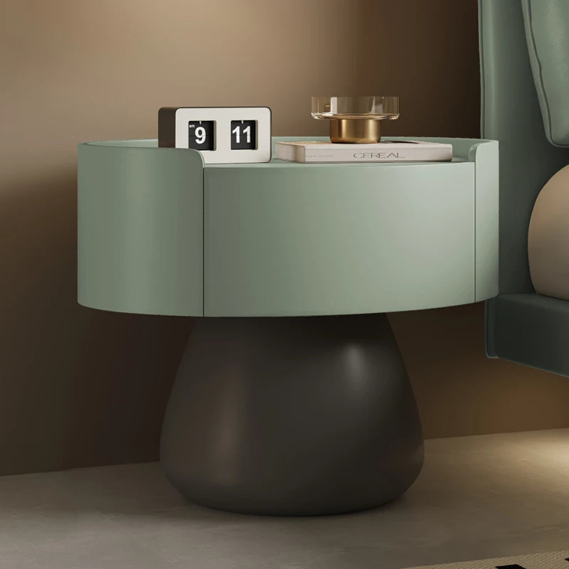 Cream Style Nightstand Trendy Modern Elegant