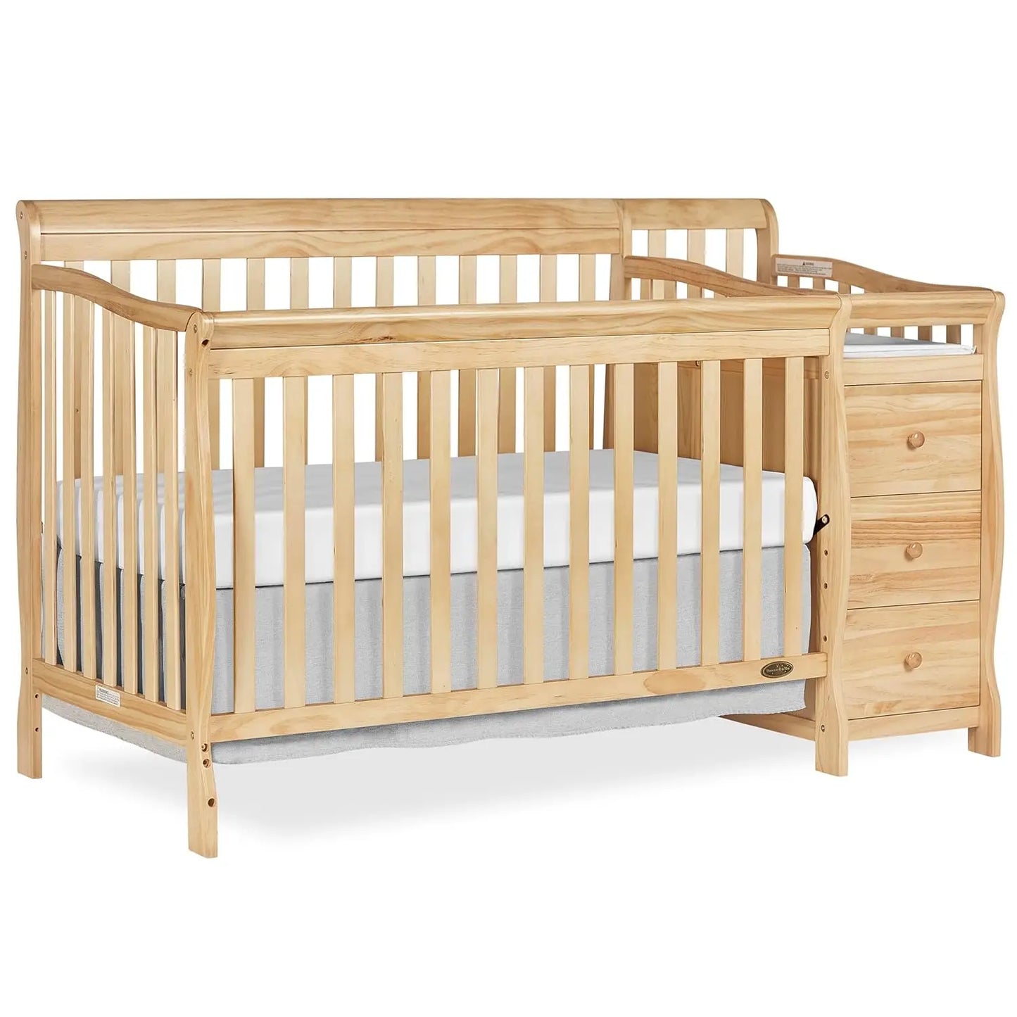 5/1 Brody Convertible Crib With Changer In White