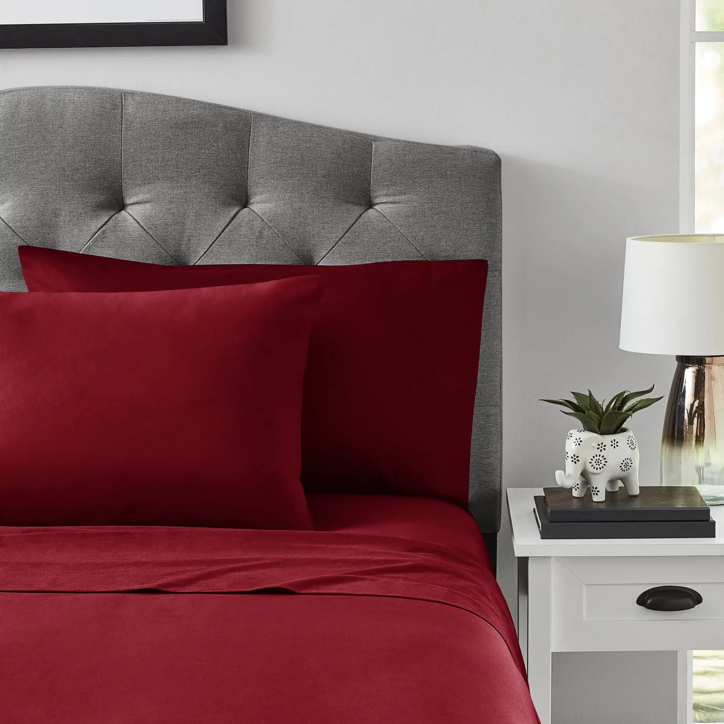 Luscious Merlot Cotton Blend Sheet Set,