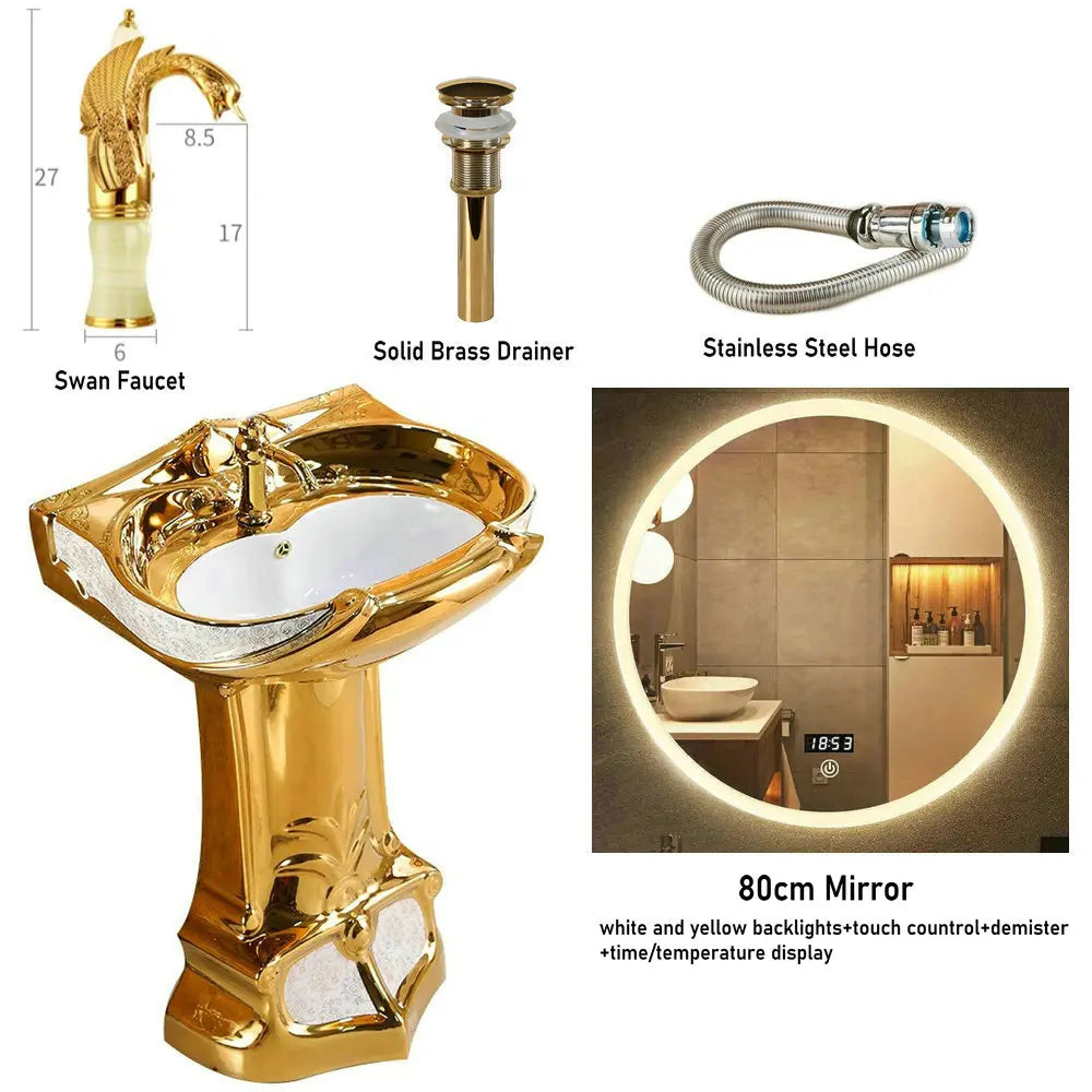 Golden Gravity-Flush Washdown Wide Sewer Pipe Dual Flush