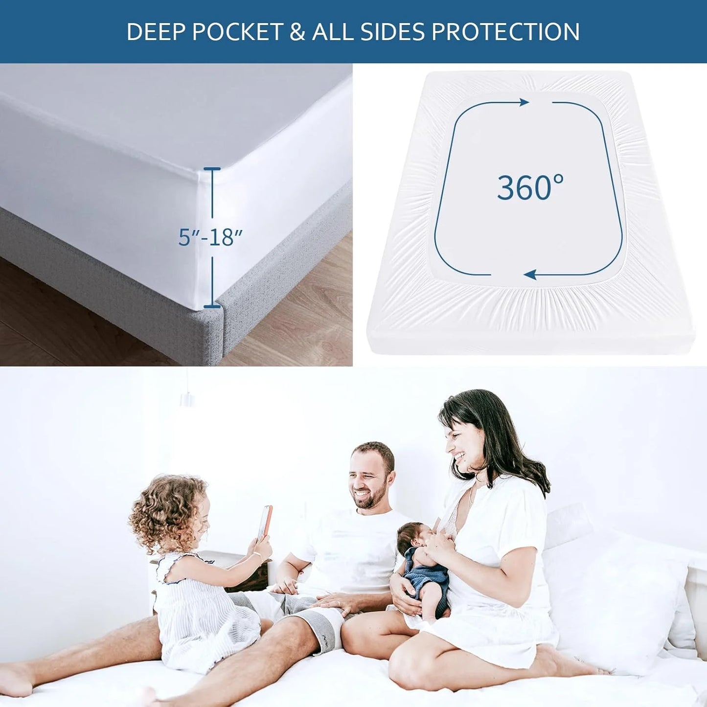 Waterproof Mattress Protector Bed Bug Proof