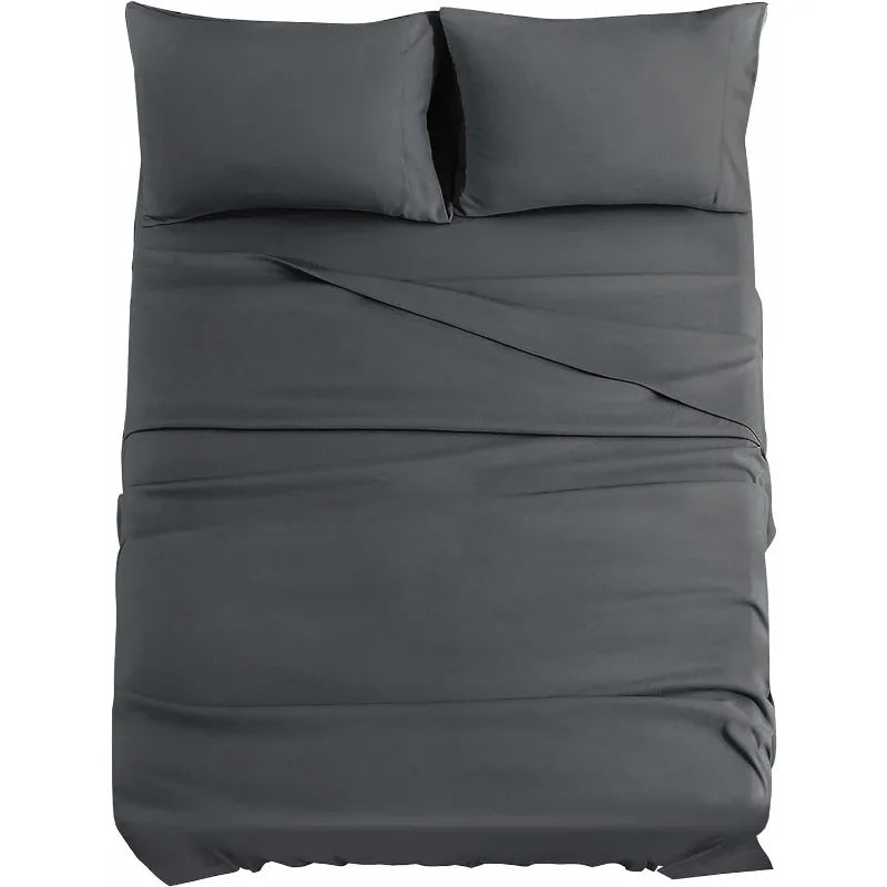 Dark Grey Queen Sheets 14 inch Deep Pocket