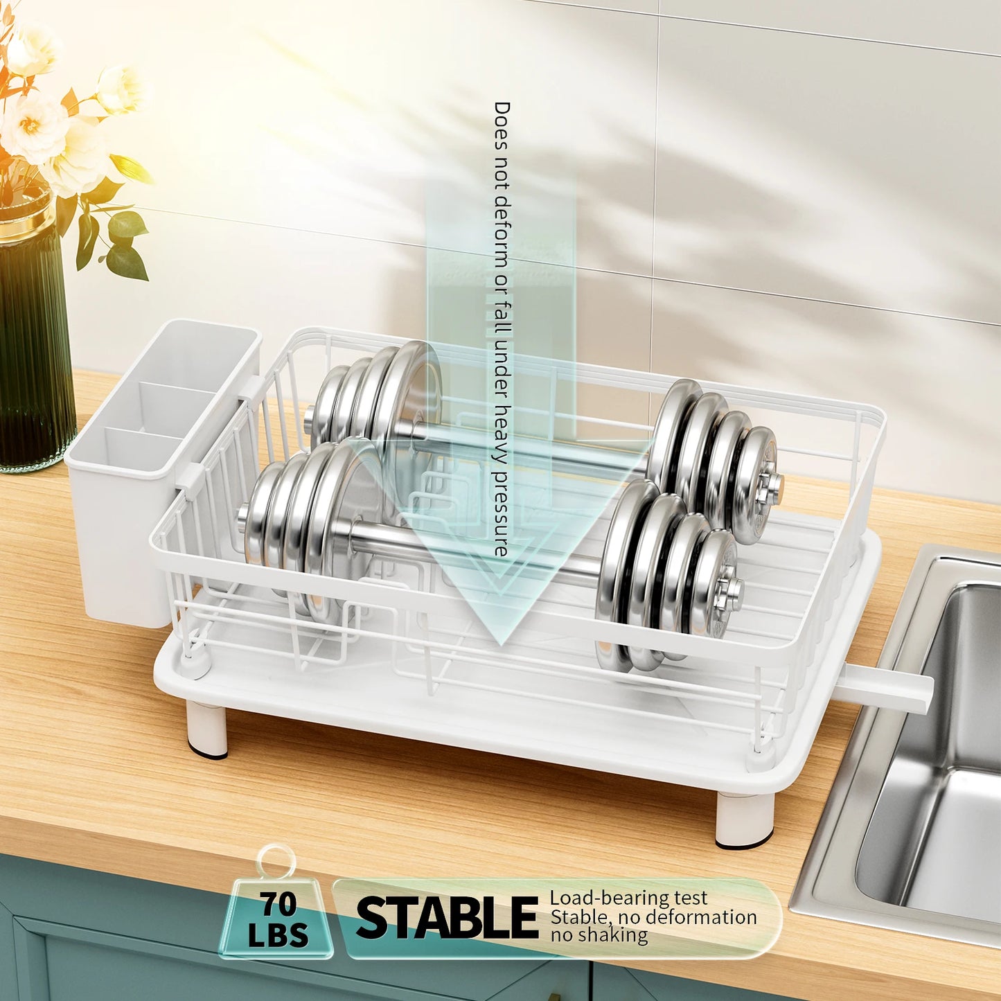 Dish Drying Rack For Kitchen Counter Sink