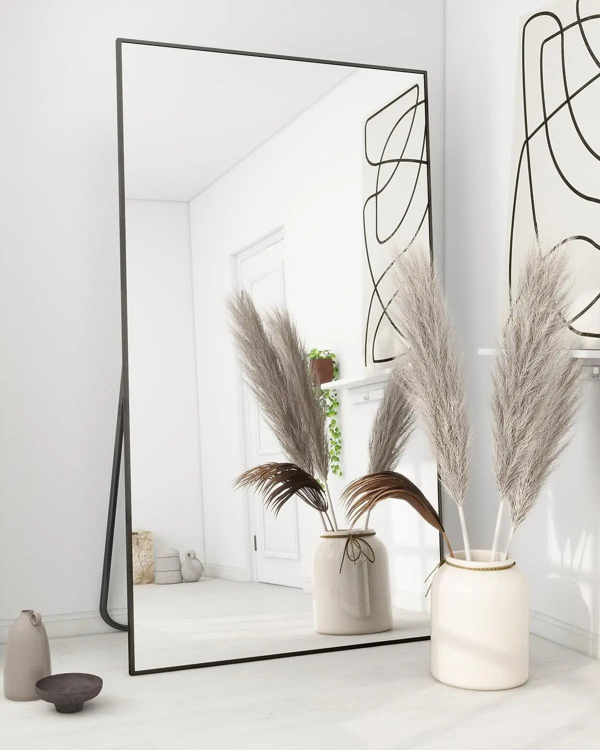 Large Full Length Floor Body Mirror with Stand