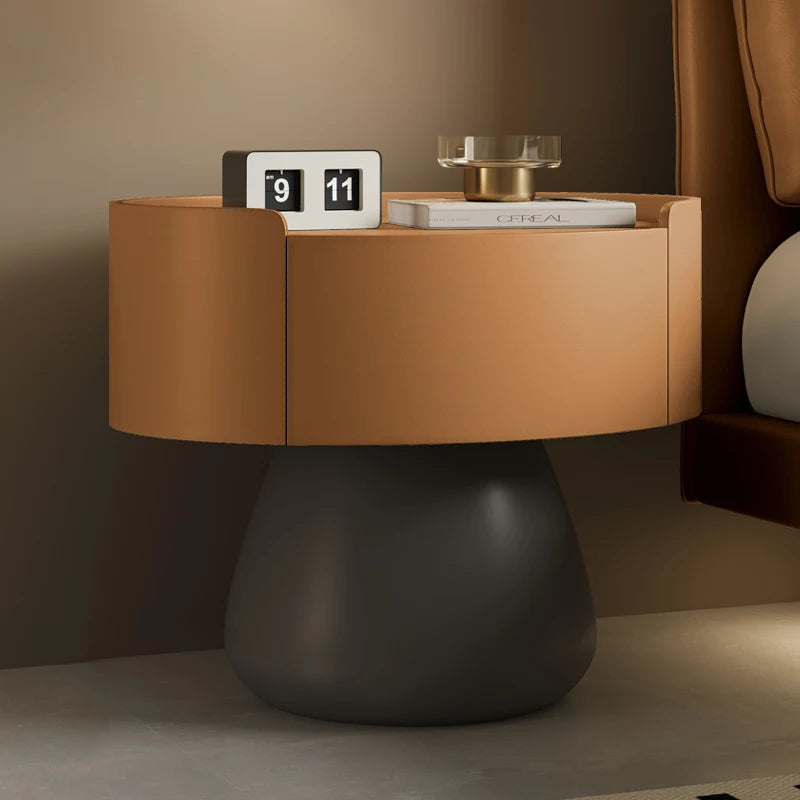 Cream Style Nightstand Trendy Modern Elegant