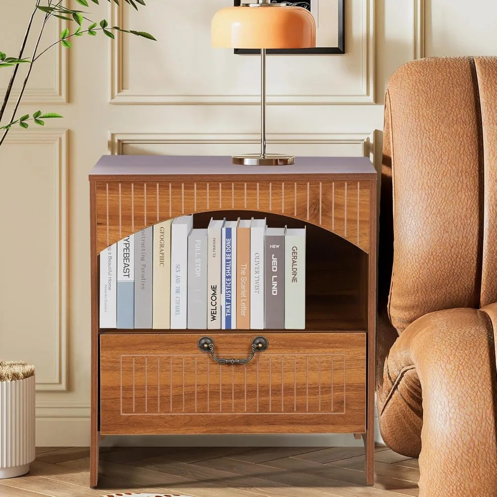 Mid Century Bedside Tables With Drawer