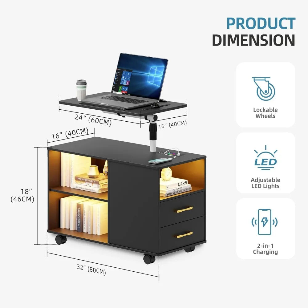360' LED Wireless Charging Auto Sensor Night Stand