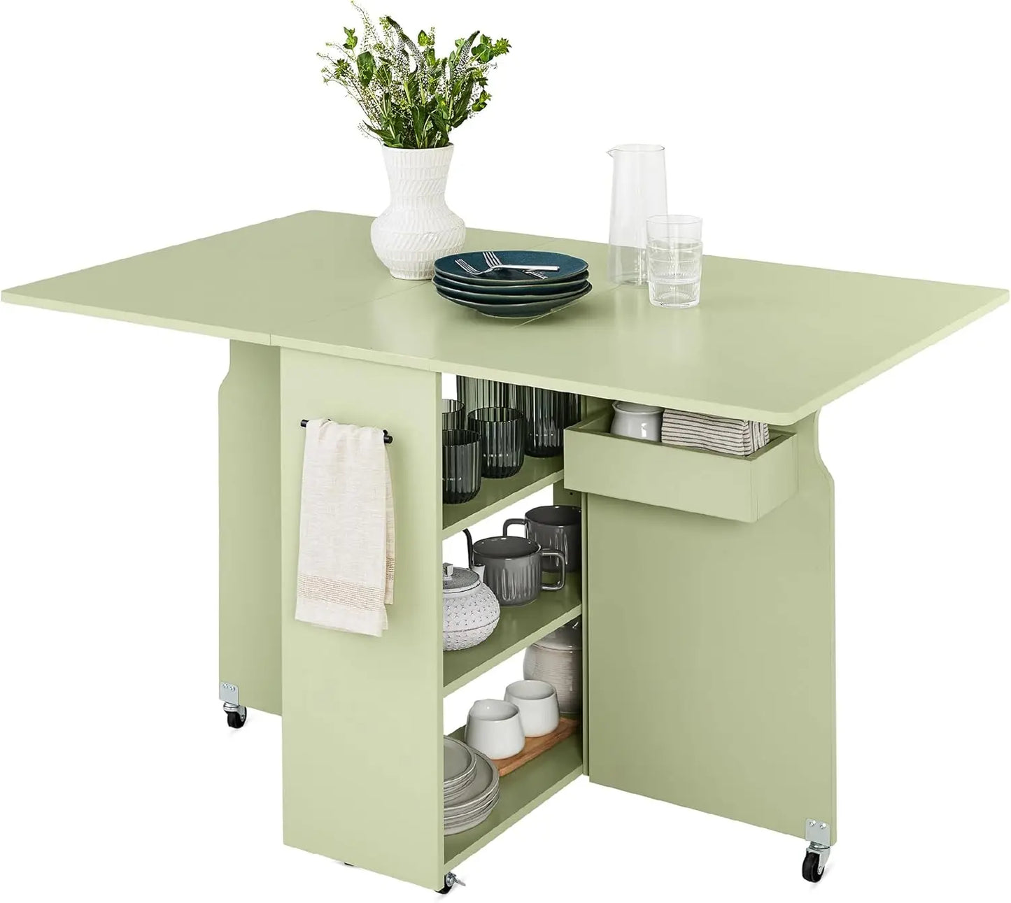 Folding Dining Table, Multipurpose Space Saving
