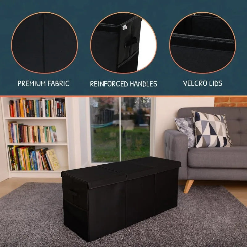 Extra Large Toy Storage Organizer With Lid