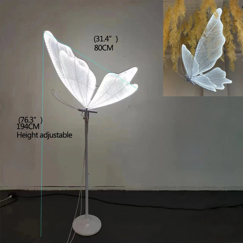 Wedding Light Butterflies Floor LED Lace Lamp