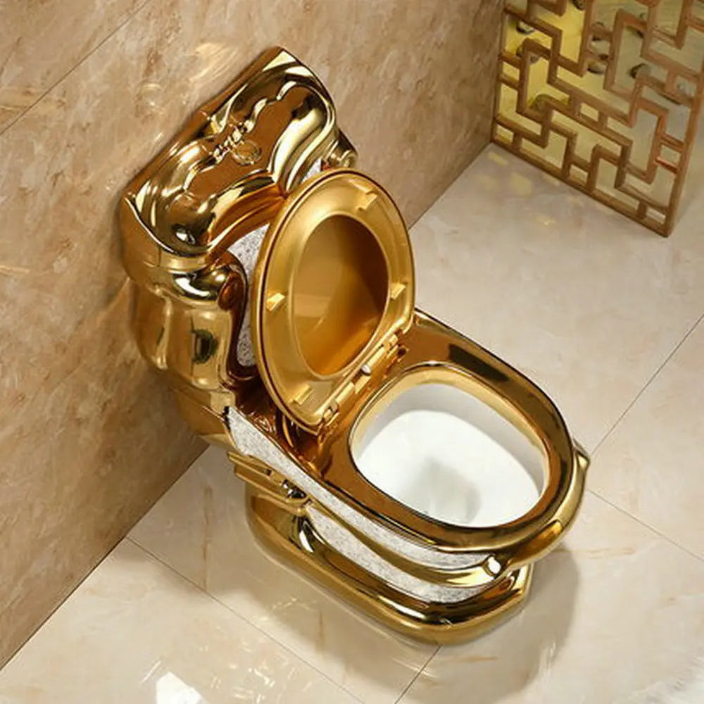 Golden Gravity-Flush Washdown Wide Sewer Pipe Dual Flush