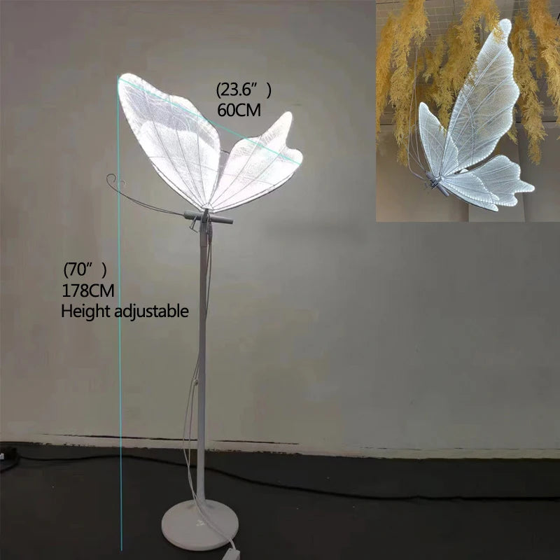 Wedding Light Butterflies Floor LED Lace Lamp