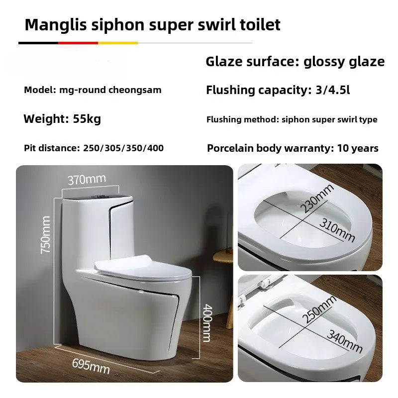 Ceramic Siphon Quiet Water-saving Colored Seat