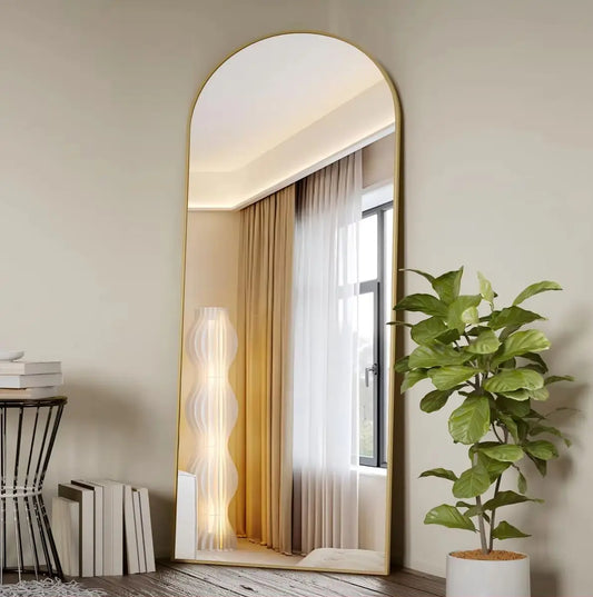 Arched Full Length 71"x26" Floor Mirror