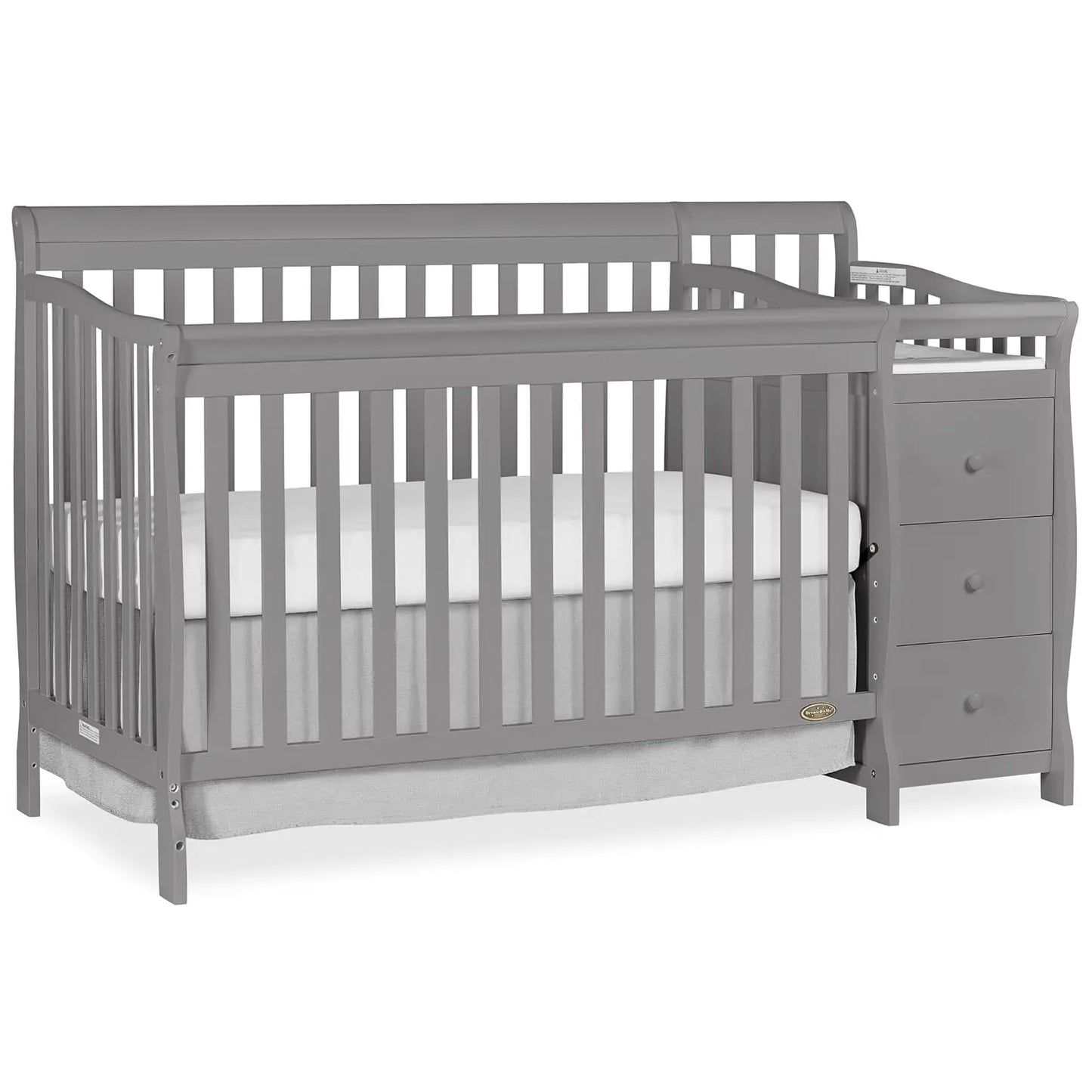 5/1 Brody Convertible Crib With Changer In White