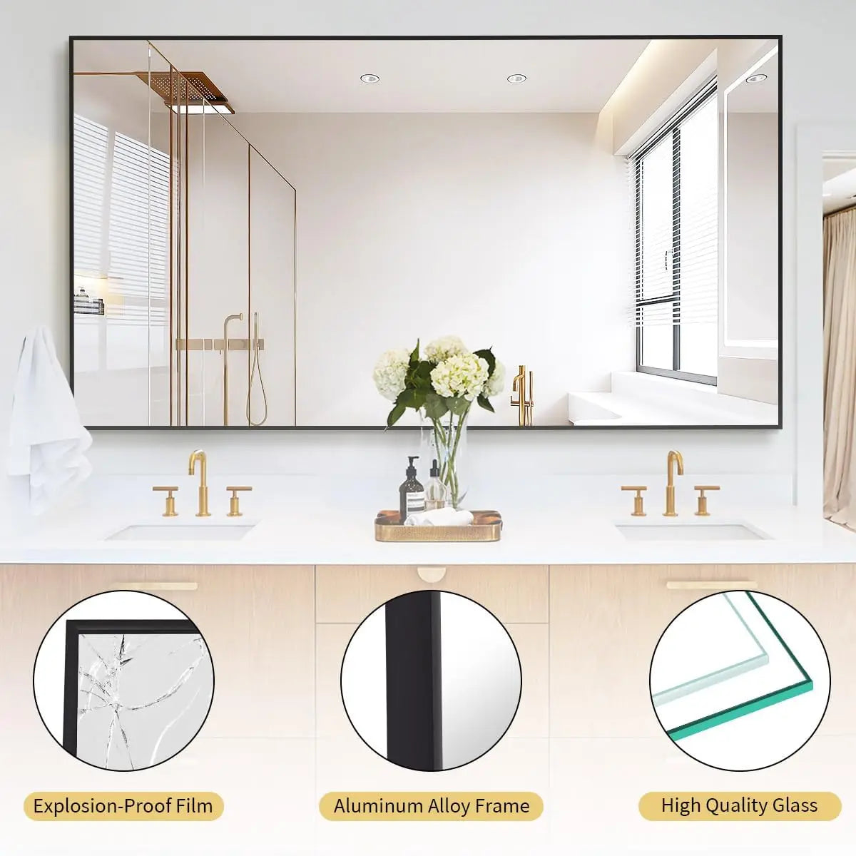 Large Full Length Floor Body Mirror with Stand