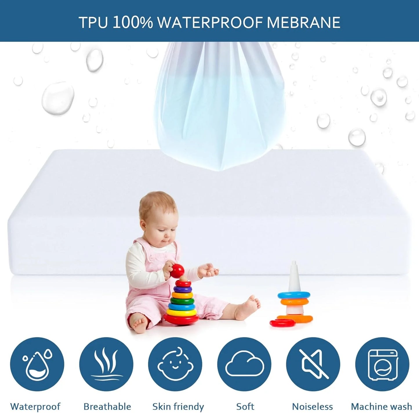 Waterproof Mattress Protector Bed Bug Proof