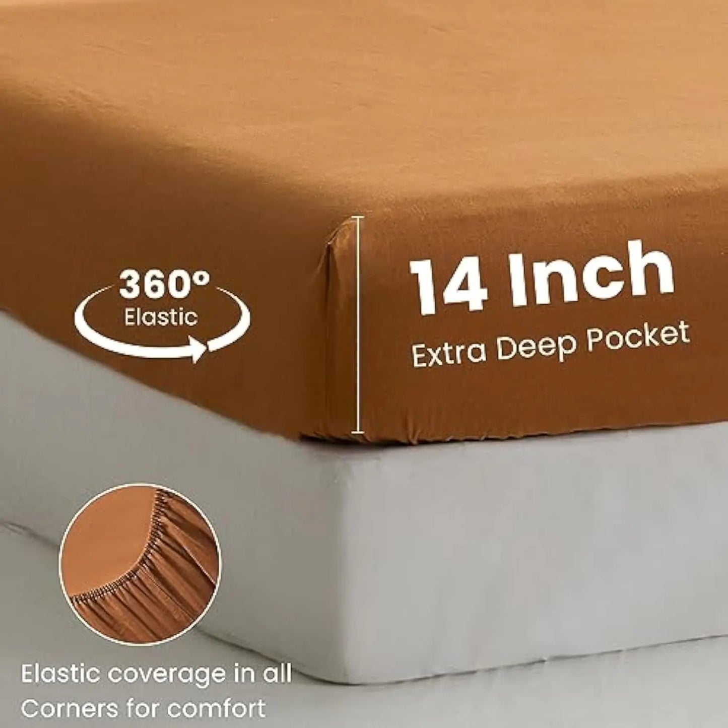 Belgian Linen Sheet Set with Long Ruffles