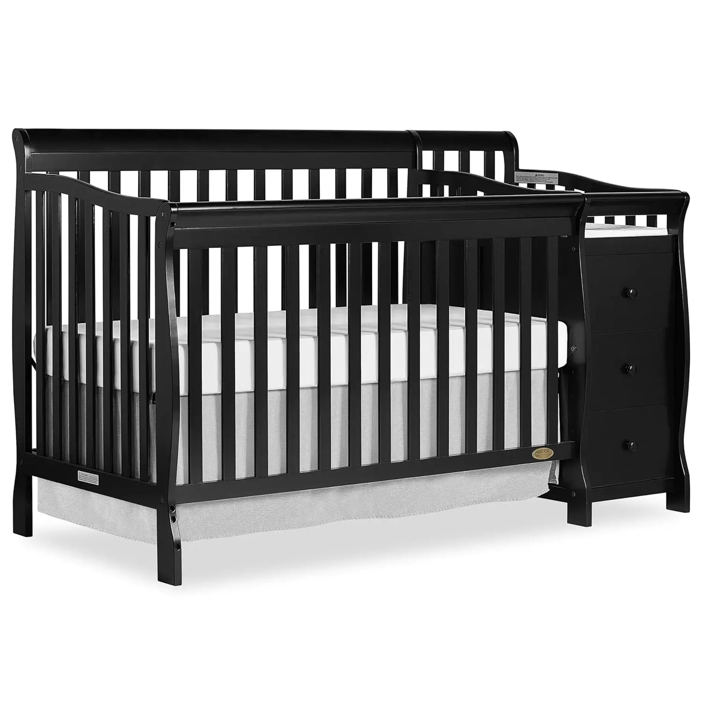5/1 Brody Convertible Crib With Changer In White