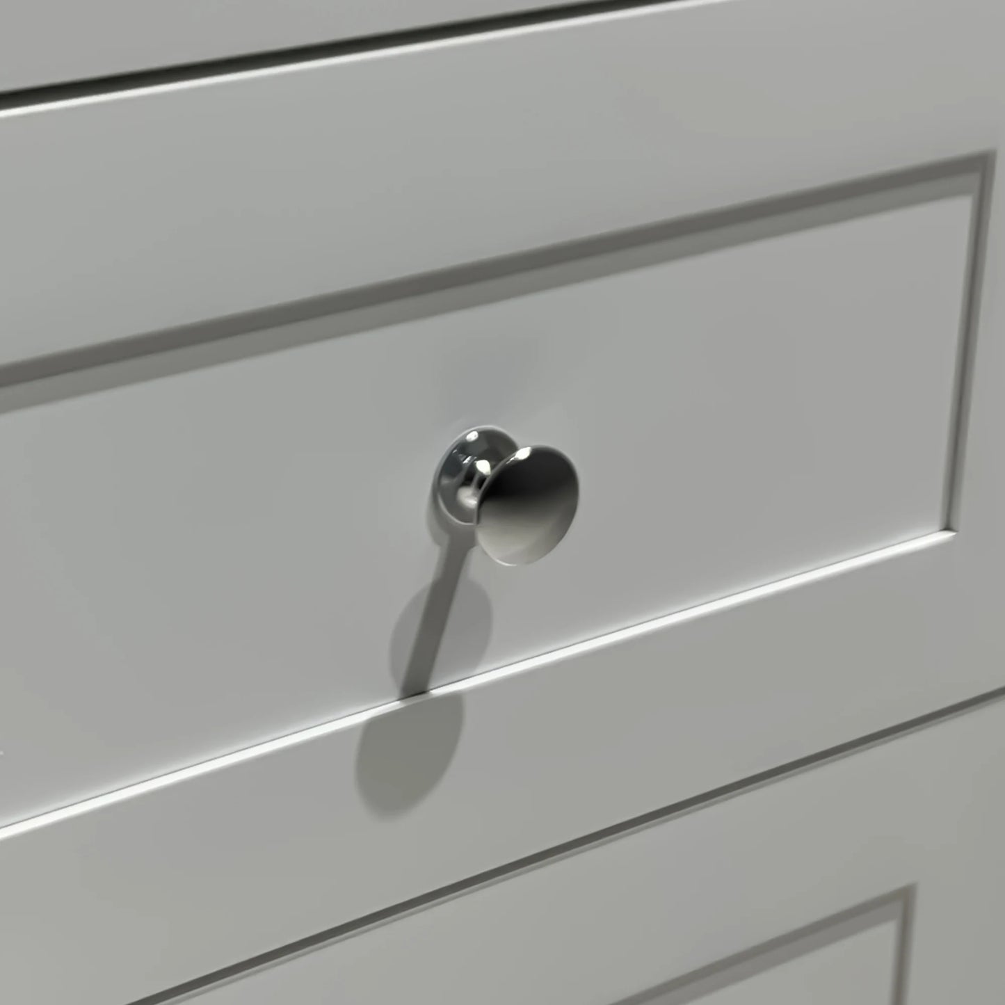 White 3 Drawers, Charging Station & Power Outlets