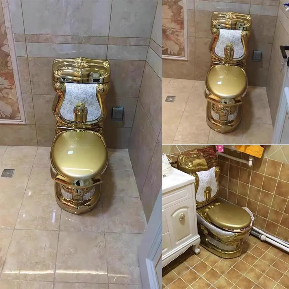 Golden Gravity-Flush Washdown Wide Sewer Pipe Dual Flush