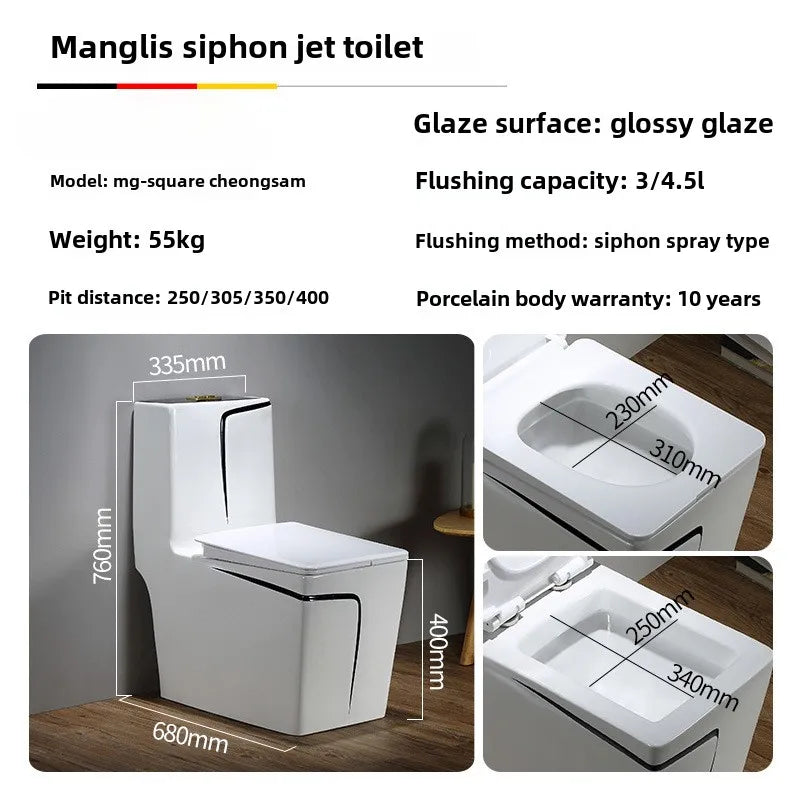 Ceramic Siphon Quiet Water-saving Colored Seat