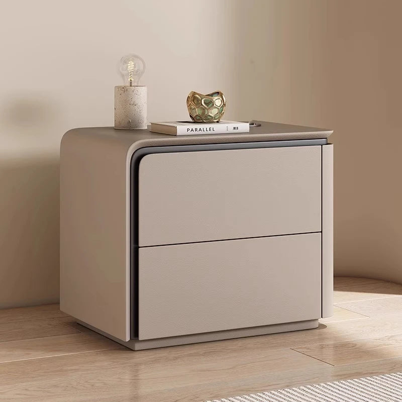 Simple Modern Night Table 2 Drawer