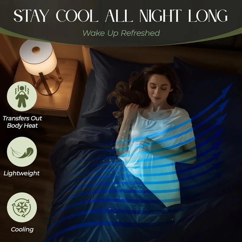 Viscose Bamboo 4pcs Soft Cooling Sheet Set