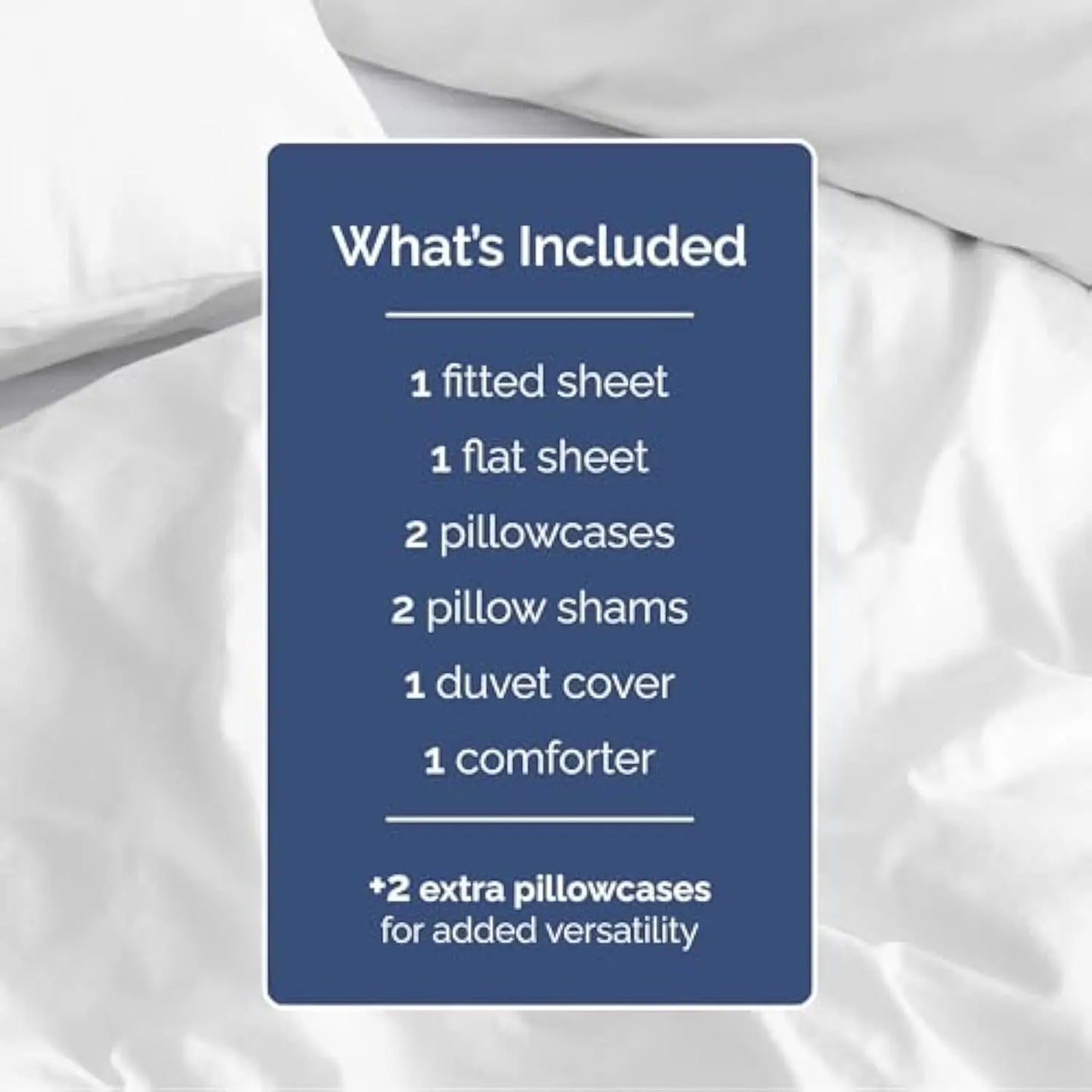 White Complete Bedding Set Cali King Duvet