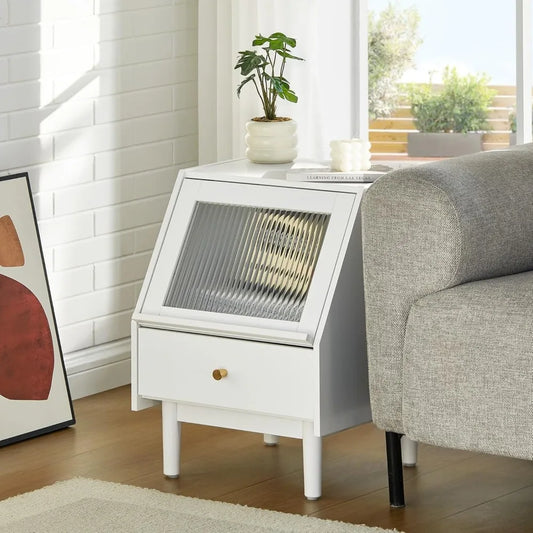 Mid Century Modern LED With Storage Drawer