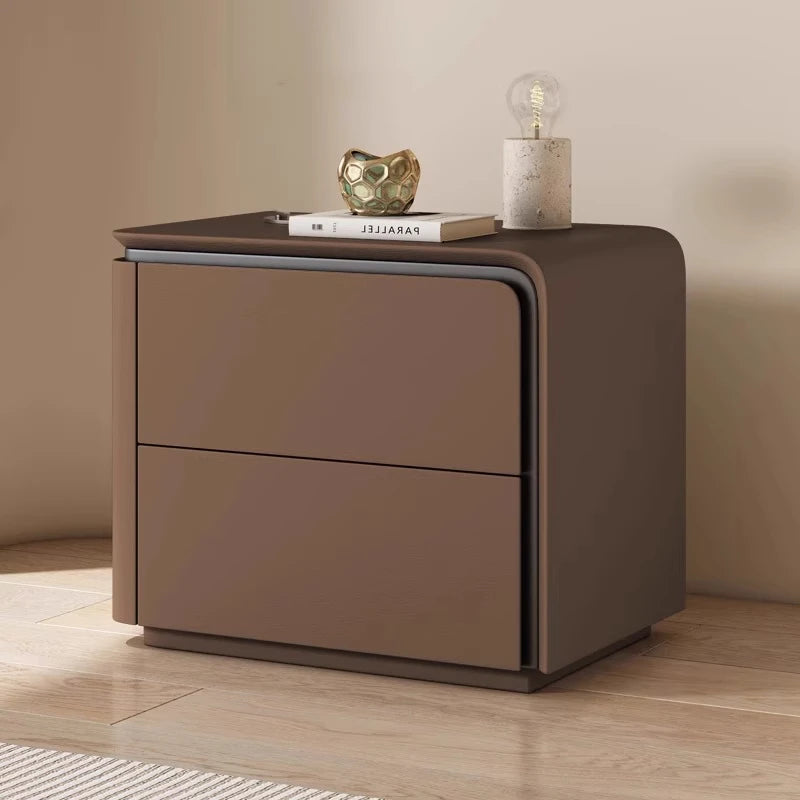 Simple Modern Night Table 2 Drawer