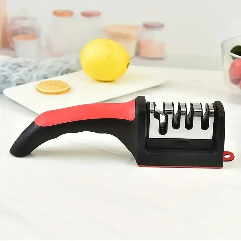 Three-Purpose Sharpening Stone for Kitchen Tools