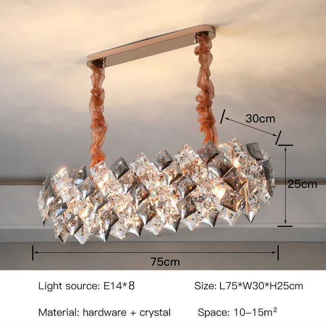 Crystal Chandelier Lighting Modern Luxury Living Room