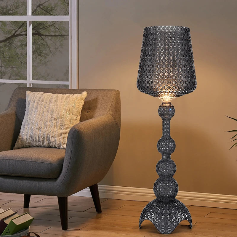 Italian Designer Hollow Goblet Acrylic Floor Lamp