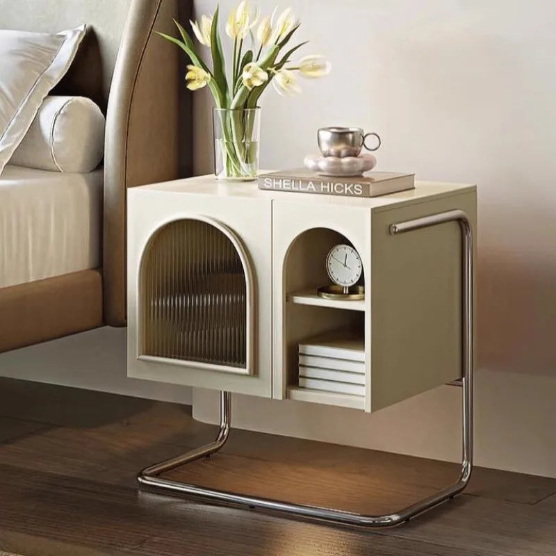 French Retro Cream Style Bedside Table