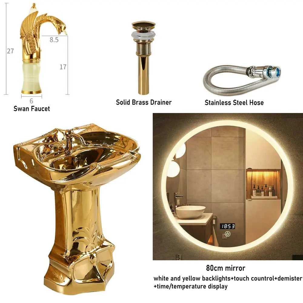 Golden Gravity-Flush Washdown Wide Sewer Pipe Dual Flush
