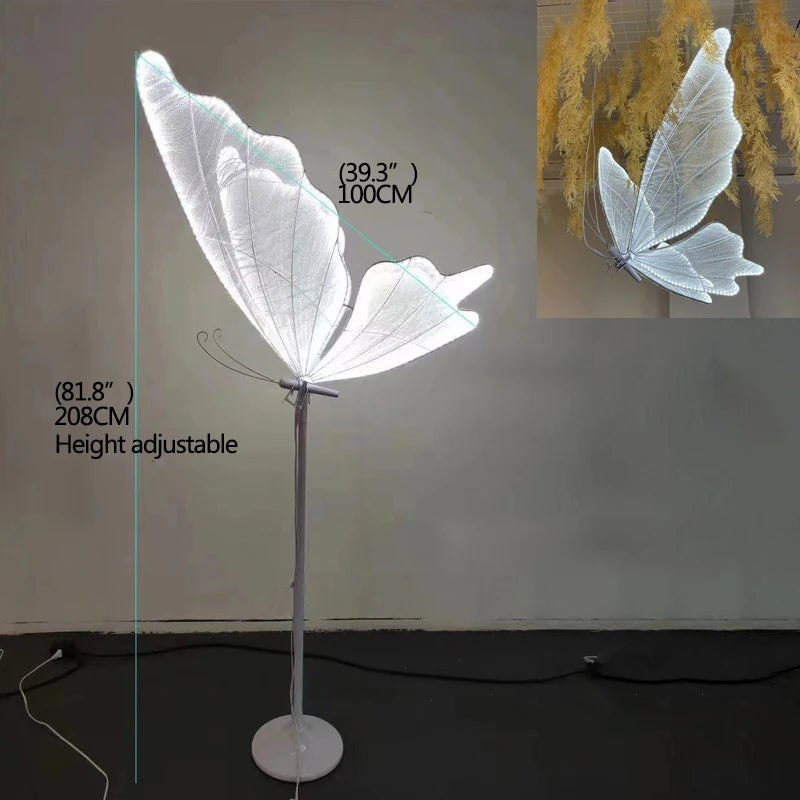 Wedding Light Butterflies Floor LED Lace Lamp