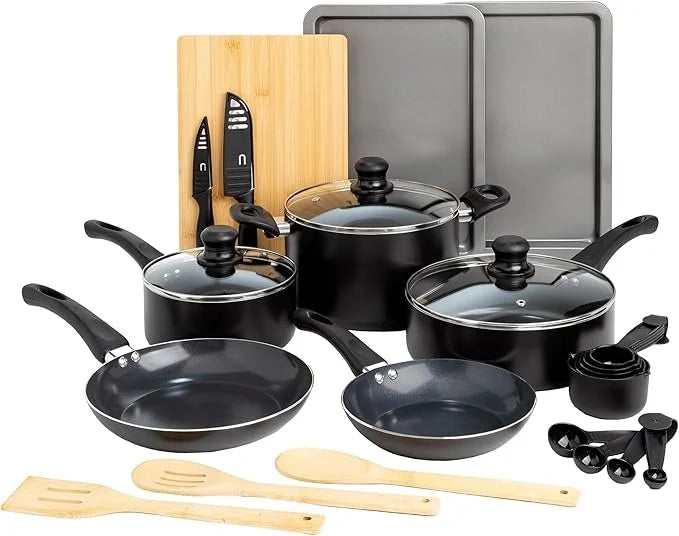 Easy Clean Nonstick Cookware Set Dishwasher Safe