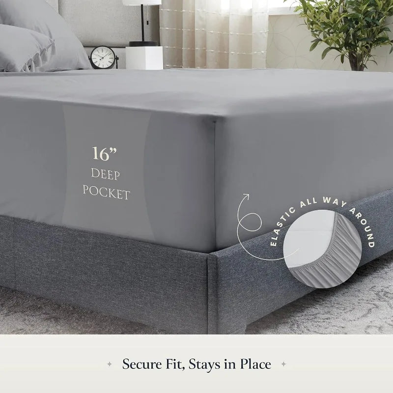 Luxury 6 Piece Sheet Set  Wrinkle Free