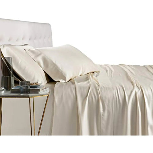Viscose from Bamboo Bed Sheets, Solid Ivory