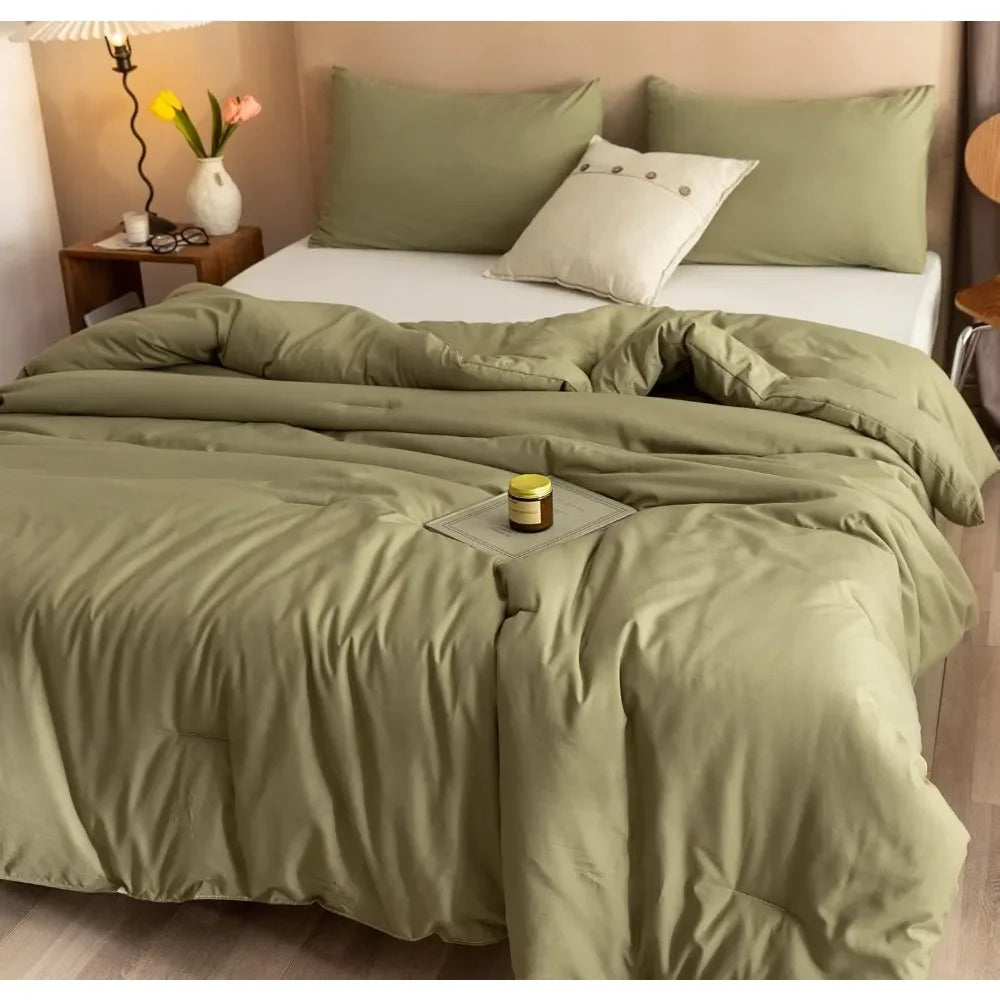 Boho Olive Comforter 2 Pillowcases