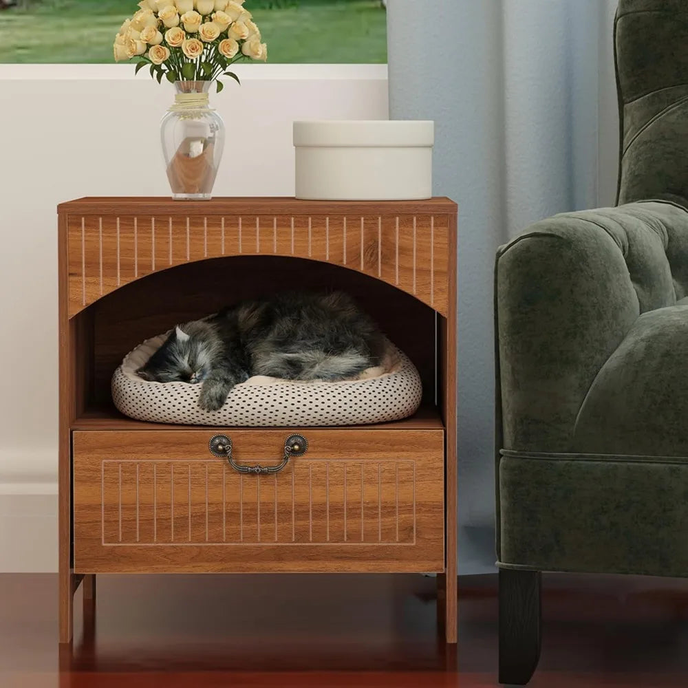 Mid Century Bedside Tables With Drawer