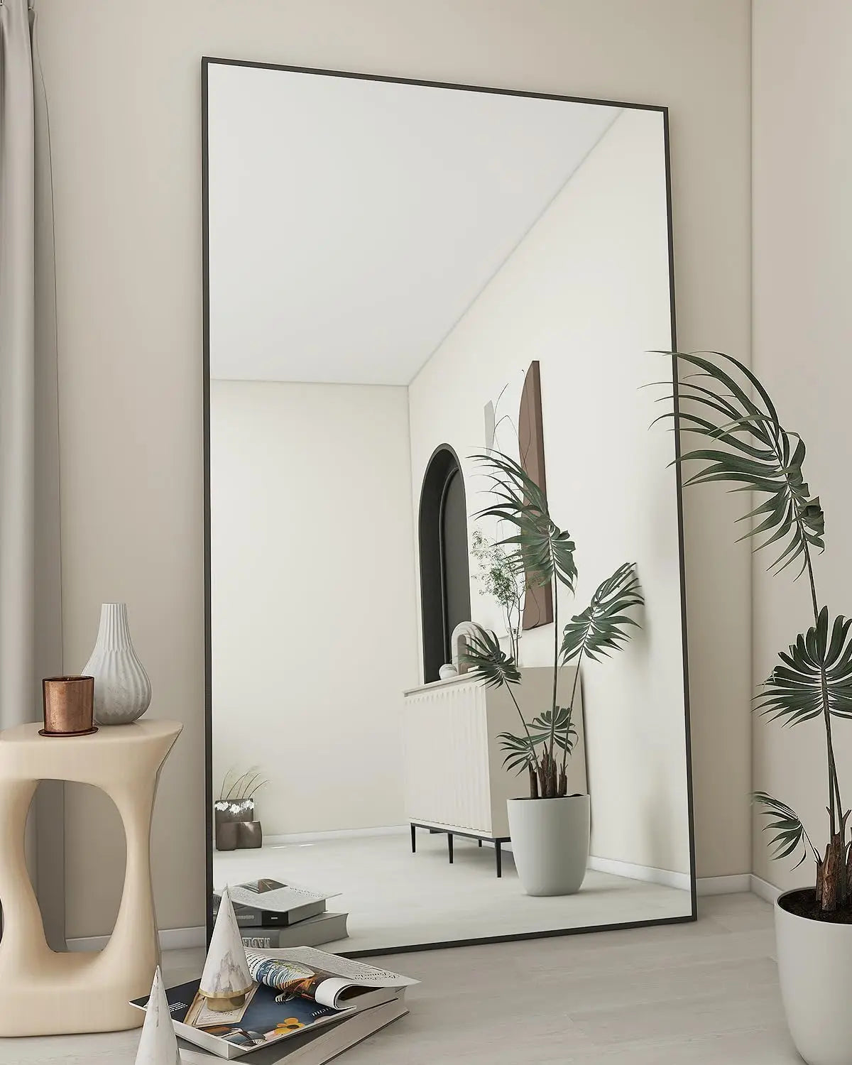 Large Full Length Floor Body Mirror with Stand