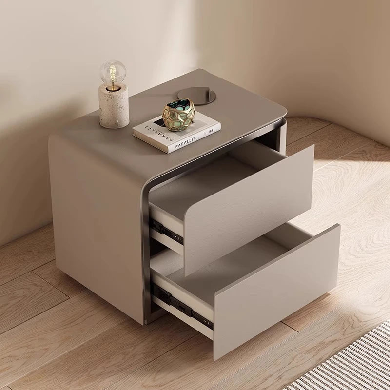 Simple Modern Night Table 2 Drawer