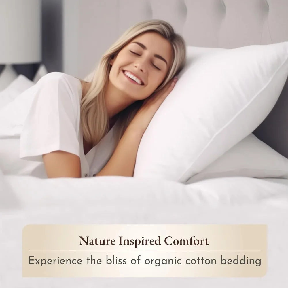 Soft Cooling King Size Sheets 100% Organic Cotton