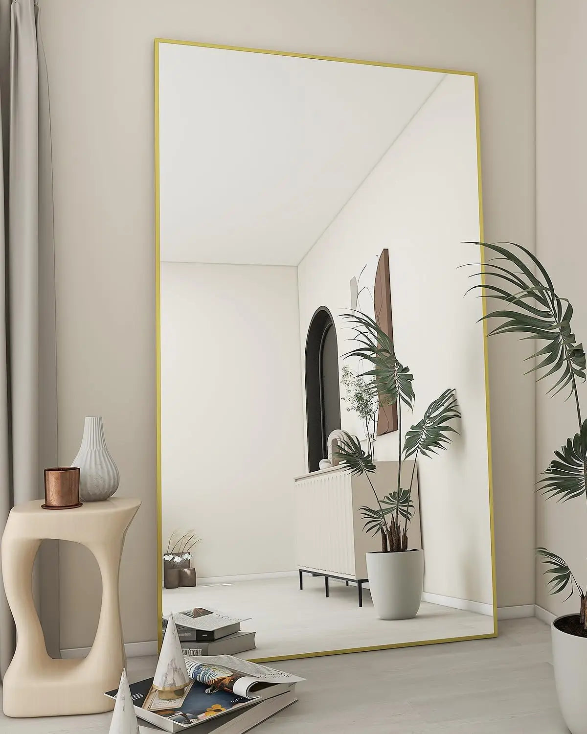 Large Full Length Floor Body Mirror with Stand