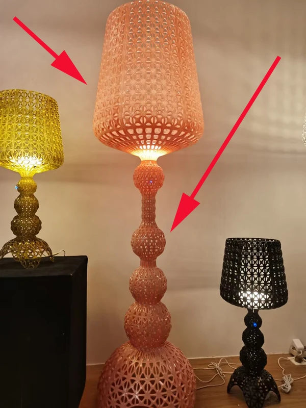 Italian Designer Hollow Goblet Acrylic Floor Lamp
